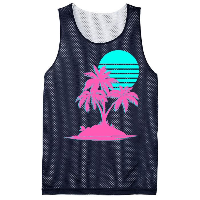 Vapor Wave Beach Mesh Reversible Basketball Jersey Tank