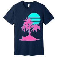 Vapor Wave Beach Premium T-Shirt