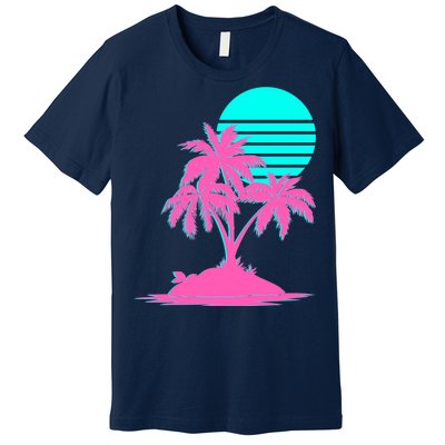 Vapor Wave Beach Premium T-Shirt