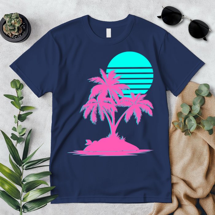 Vapor Wave Beach Premium T-Shirt