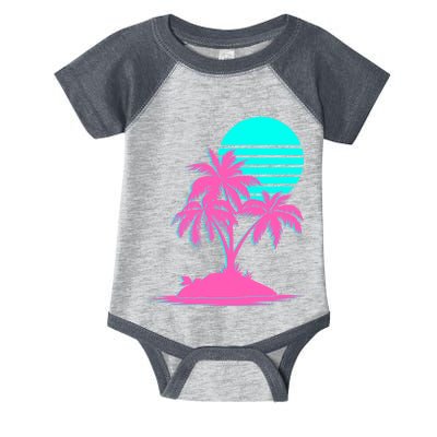 Vapor Wave Beach Infant Baby Jersey Bodysuit