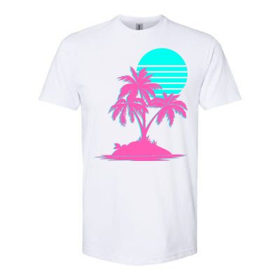 Vapor Wave Beach Softstyle CVC T-Shirt