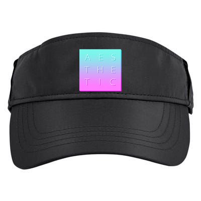 Vaporware Aesthetic Square Adult Drive Performance Visor