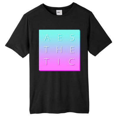 Vaporware Aesthetic Square Tall Fusion ChromaSoft Performance T-Shirt