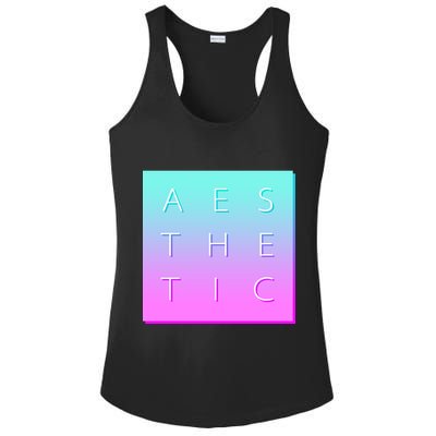 Vaporware Aesthetic Square Ladies PosiCharge Competitor Racerback Tank
