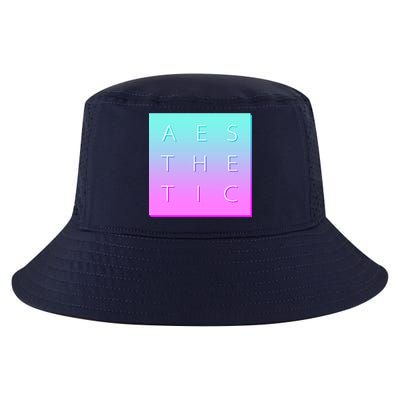 Vaporware Aesthetic Square Cool Comfort Performance Bucket Hat