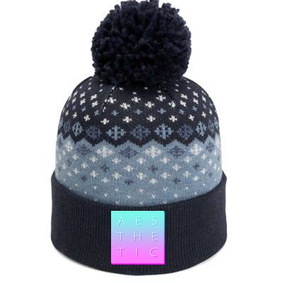 Vaporware Aesthetic Square The Baniff Cuffed Pom Beanie