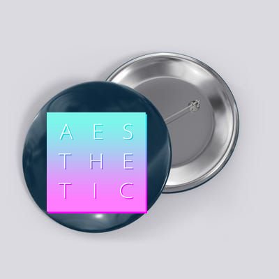 Vaporware Aesthetic Square Button