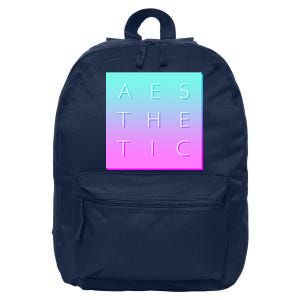 Vaporware Aesthetic Square 16 in Basic Backpack