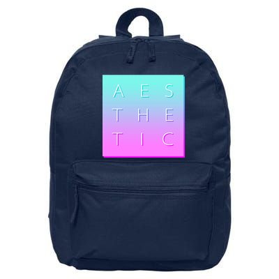 Vaporware Aesthetic Square 16 in Basic Backpack