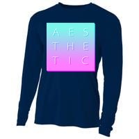 Vaporware Aesthetic Square Cooling Performance Long Sleeve Crew