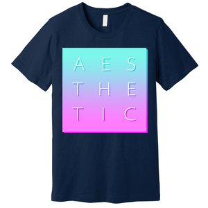 Vaporware Aesthetic Square Premium T-Shirt