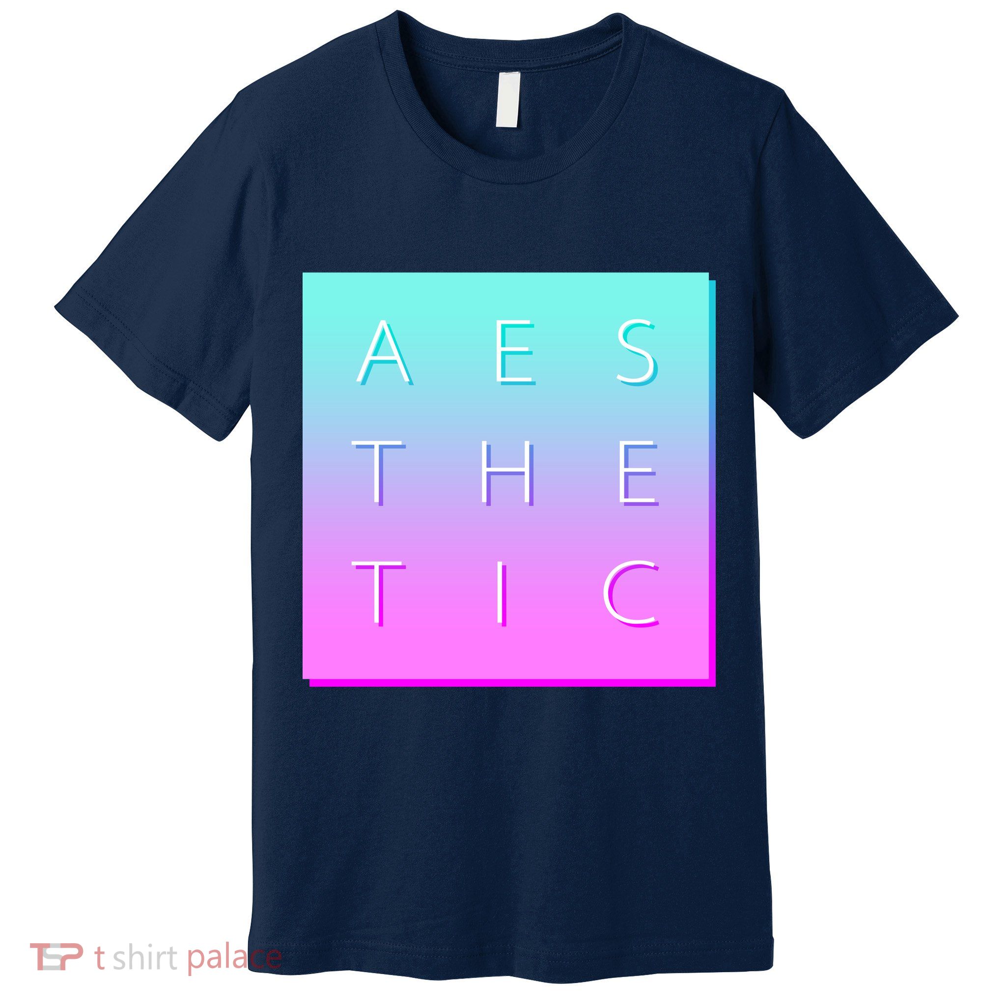 Vaporware Aesthetic Square Premium T-Shirt