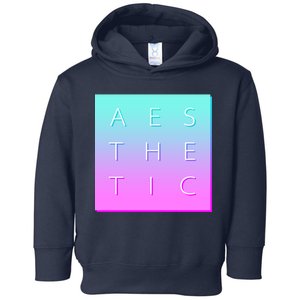 Vaporware Aesthetic Square Toddler Hoodie