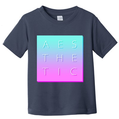 Vaporware Aesthetic Square Toddler T-Shirt