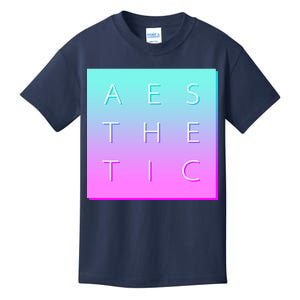 Vaporware Aesthetic Square Kids T-Shirt