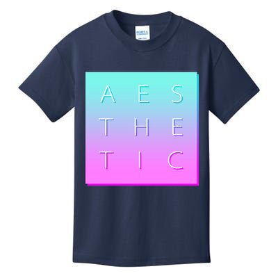 Vaporware Aesthetic Square Kids T-Shirt