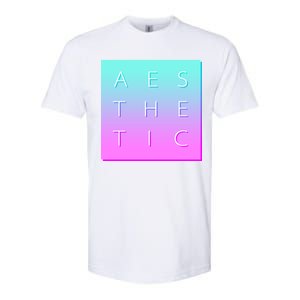 Vaporware Aesthetic Square Softstyle CVC T-Shirt