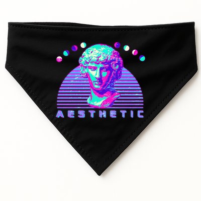 Vaporwave Aesthetic USA-Made Doggie Bandana