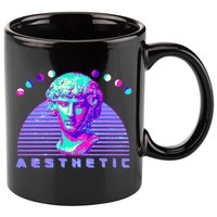 Vaporwave Aesthetic 11oz C Handle Ceramic Mug