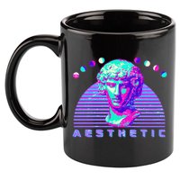 Vaporwave Aesthetic 11oz C Handle Ceramic Mug