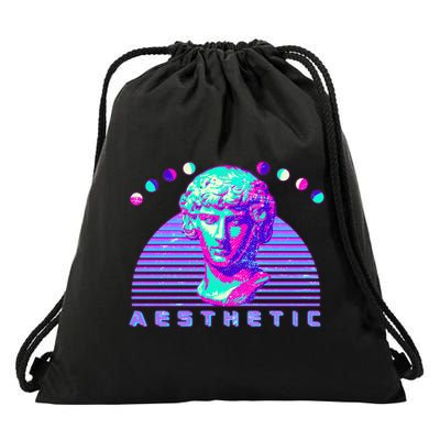 Vaporwave Aesthetic Drawstring Bag