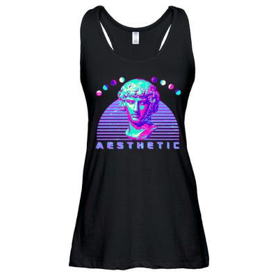 Vaporwave Aesthetic Ladies Essential Flowy Tank