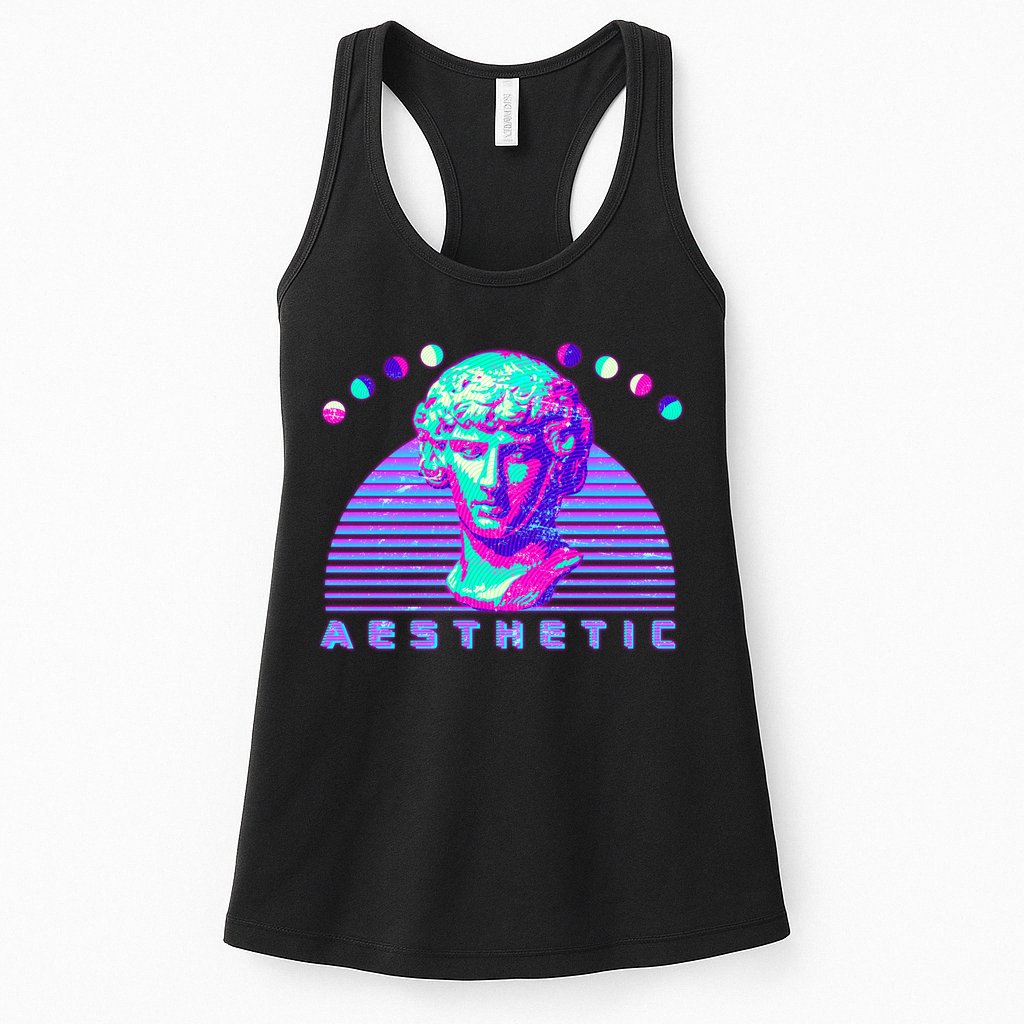 Vaporwave Aesthetic Womens Tank Top