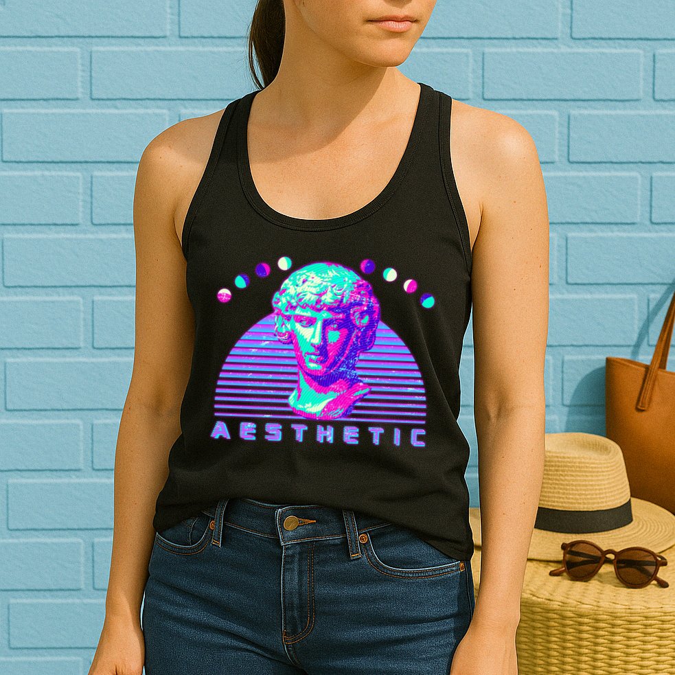 Vaporwave Aesthetic Womens Tank Top