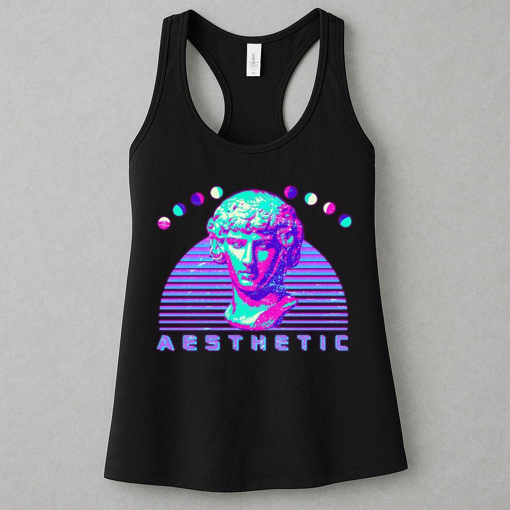 Vaporwave Aesthetic Womens Tank Top