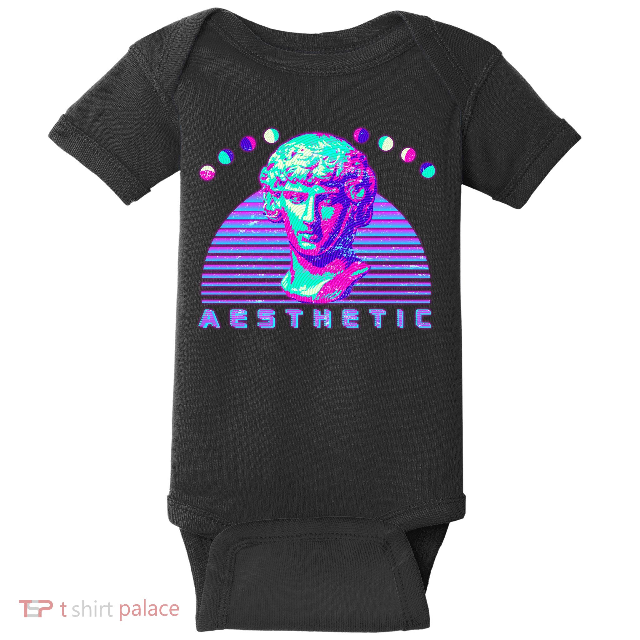 Vaporwave Aesthetic Baby Bodysuit