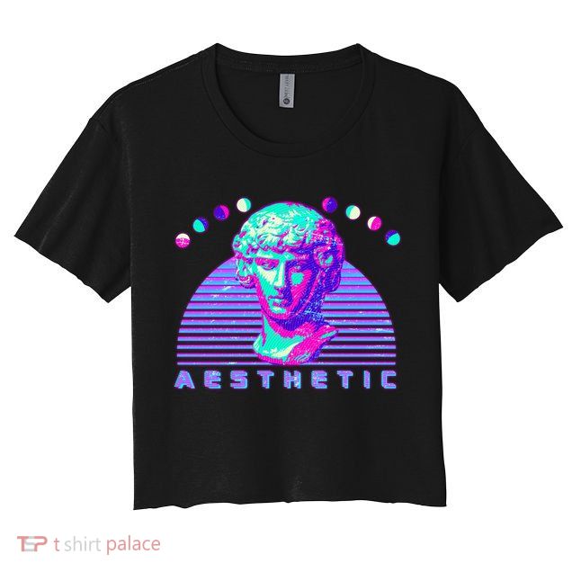 Vaporwave Aesthetic Crop Top