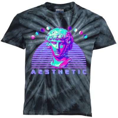 Vaporwave Aesthetic Kids Tie-Dye T-Shirt