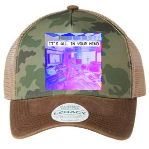 Vaporwave Room It's All In Your Mind Legacy Tie Dye Trucker Hat