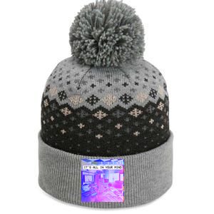 Vaporwave Room It's All In Your Mind The Baniff Cuffed Pom Beanie