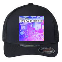 Vaporwave Room It's All In Your Mind Flexfit Unipanel Trucker Cap