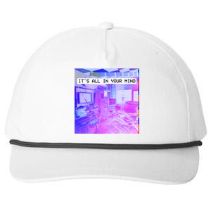 Vaporwave Room It's All In Your Mind Snapback Five-Panel Rope Hat