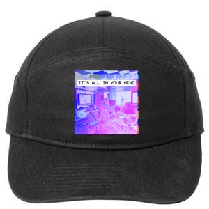 Vaporwave Room It's All In Your Mind 7-Panel Snapback Hat