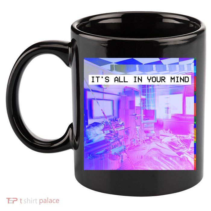 Vaporwave Room It's All In Your Mind 11oz C Handle Ceramic Mug