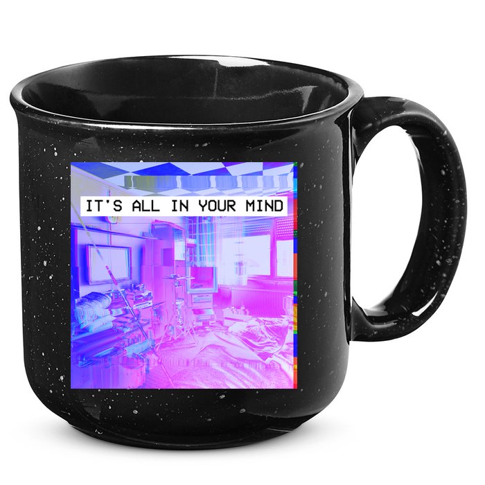 Vaporwave Room It's All In Your Mind 15oz Campfire Ceramic Mug