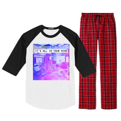 Vaporwave Room It's All In Your Mind Raglan Sleeve Pajama Set