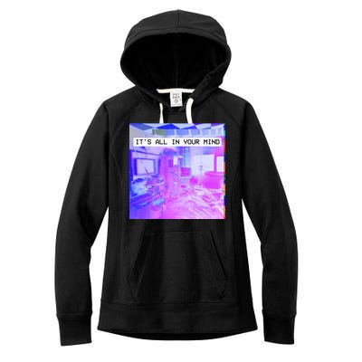 Vaporwave Room It's All In Your Mind Women's Fleece Hoodie