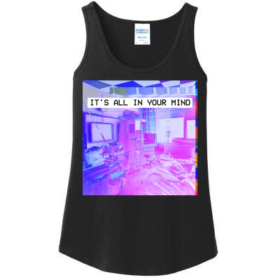 Vaporwave Room It's All In Your Mind Ladies Essential Tank