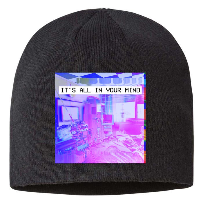 Vaporwave Room It's All In Your Mind Sustainable Beanie