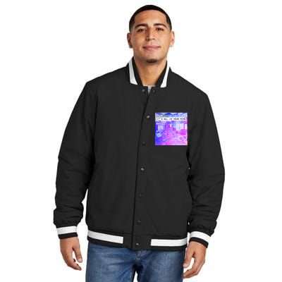 Vaporwave Room It's All In Your Mind Insulated Varsity Jacket