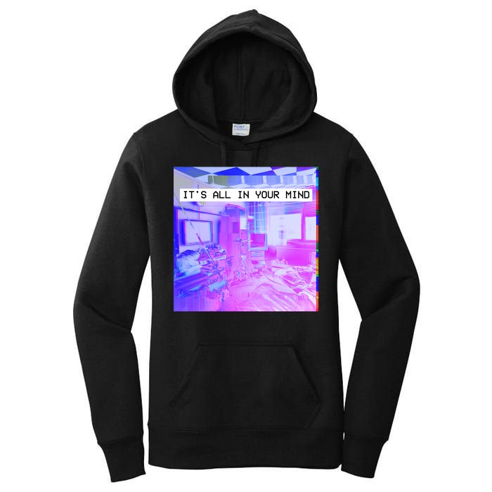 Vaporwave Room It's All In Your Mind Women's Pullover Hoodie