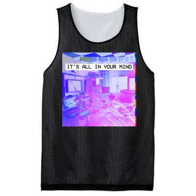 Vaporwave Room It's All In Your Mind Mesh Reversible Basketball Jersey Tank