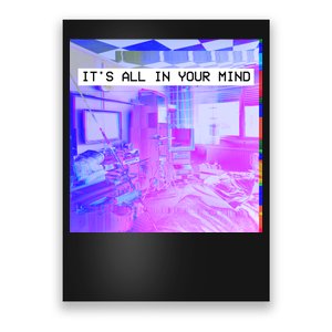 Vaporwave Room It's All In Your Mind Poster