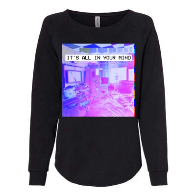 Vaporwave Room It's All In Your Mind Womens California Wash Sweatshirt