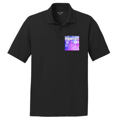 Vaporwave Room It's All In Your Mind PosiCharge RacerMesh Polo